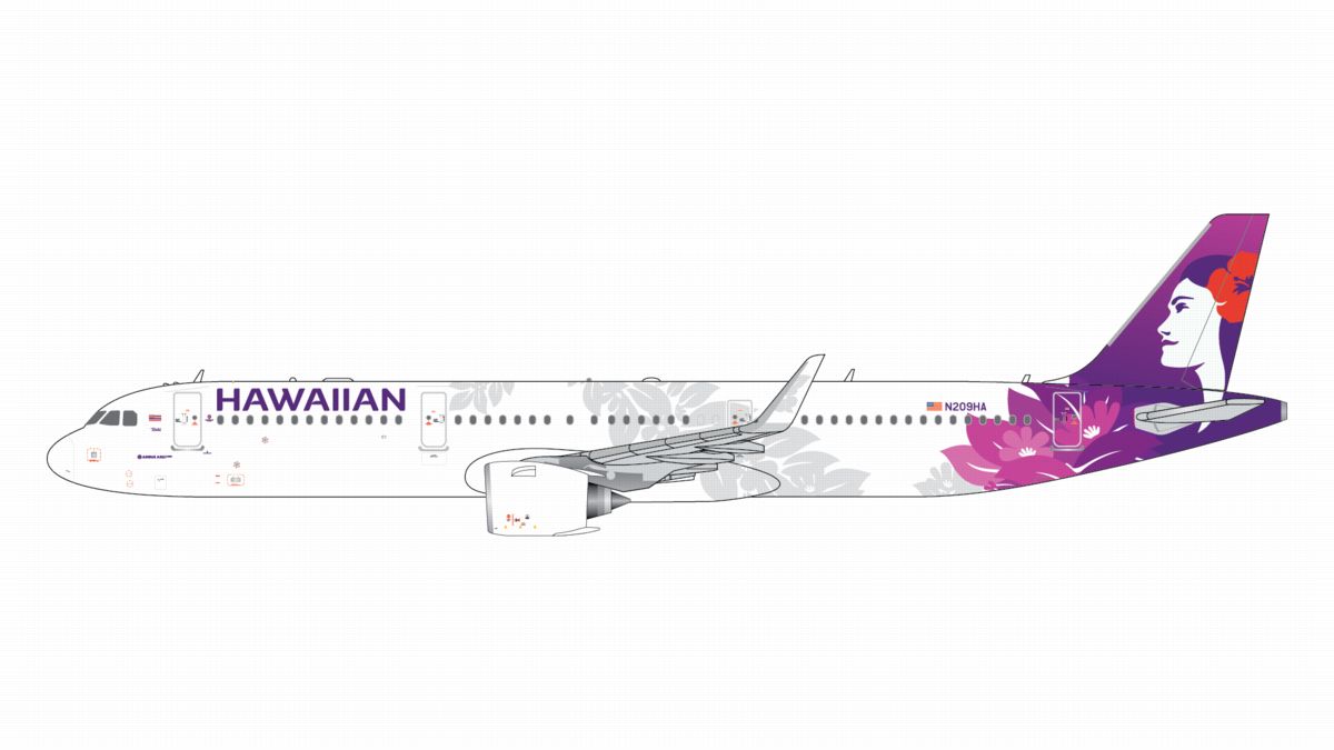 GJHAL2415 GEMINI JETS Hawaiian Airlines / ハワイアン航空 A321neo N209HA 1:400