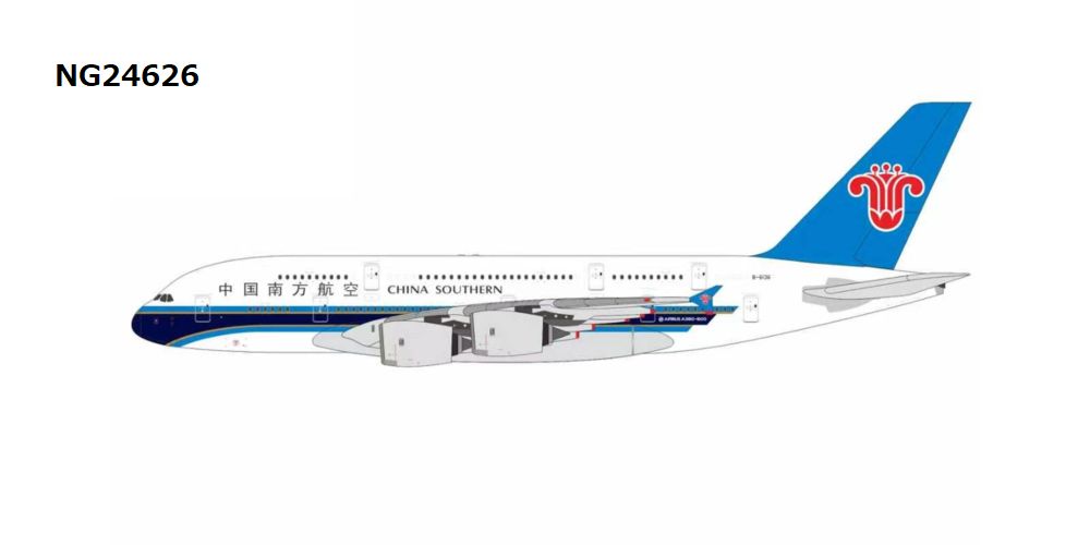 NG24626 NG MODELS CHINA SOUTHERN AIRLINES / 中国南方航空 First A380 for China A380 B-6136 1:400 お取り寄せ