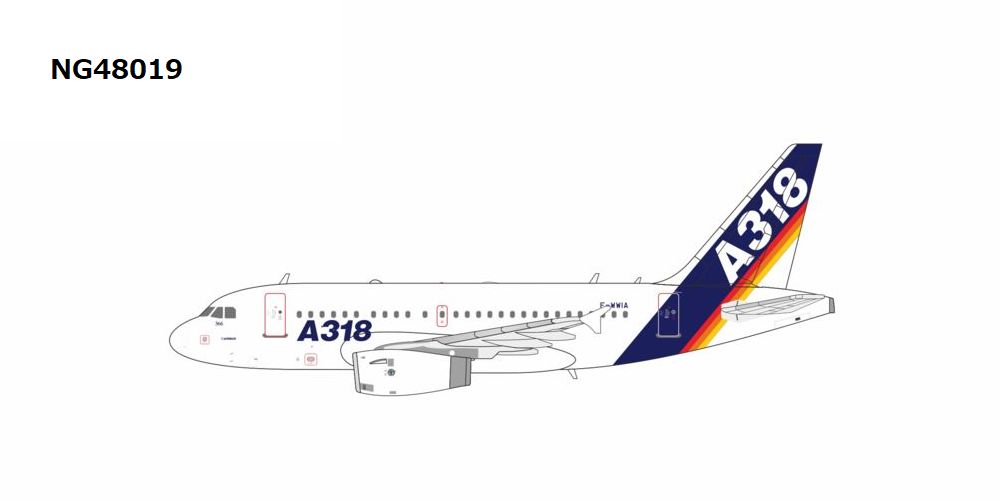 NG48019 NG MODELS Airbus house color / エアバスハウスカラー old colors; PW6000 ENGINES A318-100 F-WWIA 1:400 お取り寄せ
