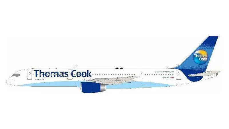 752MT0426 IN Flight200 Thomas Cook Airlines / トーマス・クック航空 757-200 G-FCLE スタンド付き 1:200 予約 IN Flight200 1:200 Thomas Cook Airlines / トーマス・クック航空 757-200 亜鉛ダイキャスト製