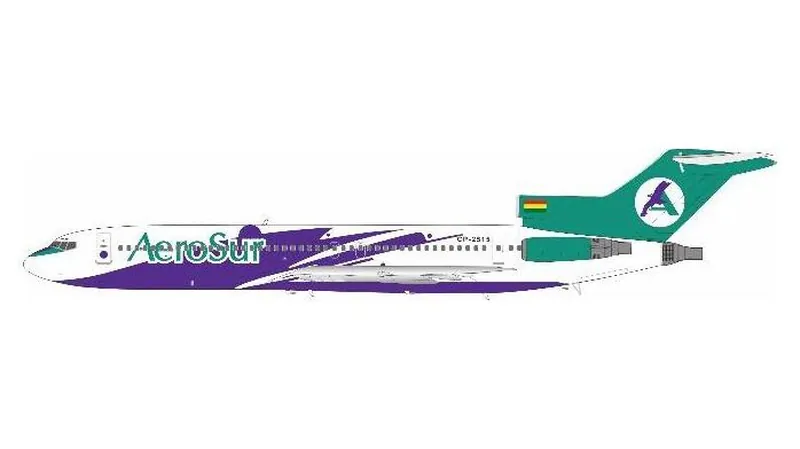 7225L0526 IN Flight200 AeroSur / アエロスール航空 727-200/Adv CP-2515 スタンド付き 1:200 予約 IN Flight200 1:200 AeroSur / アエロスール航空 727-200 亜鉛ダイキャスト製
