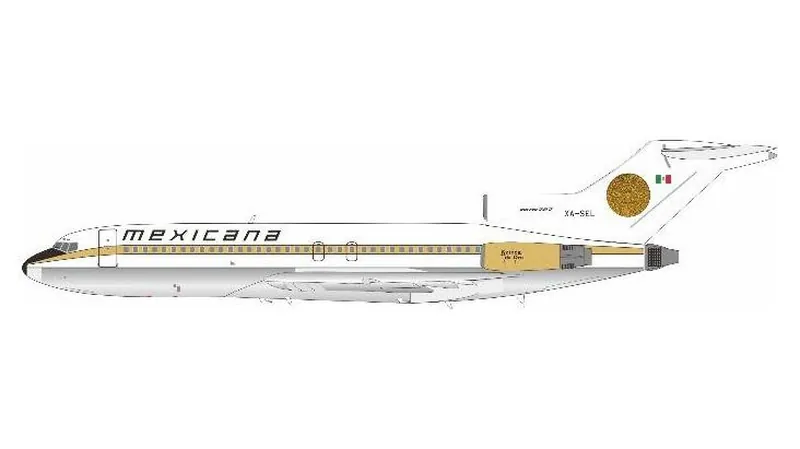 721MX0326P IN Flight200 MEXICANA / メキシカーナ航空 メヒカーナ 727-100 XA-SEL スタンド付き 1:200 予約