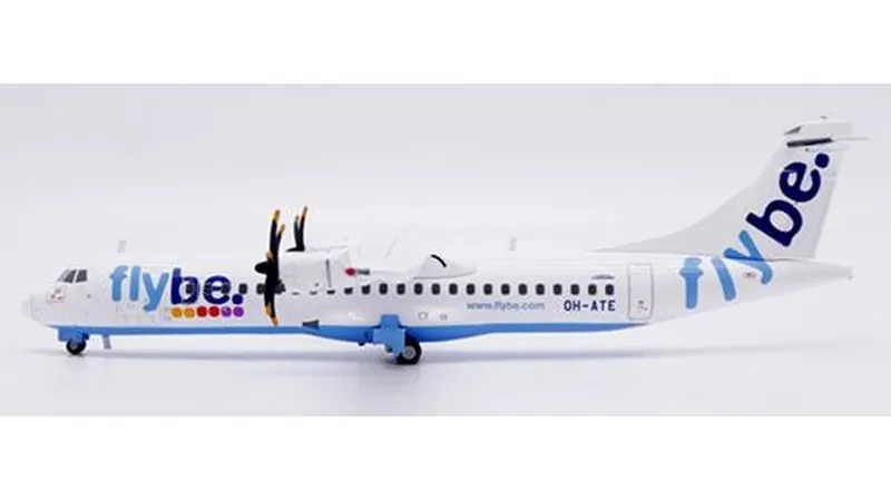 AYA201 JC WING Flybe / フライビー Nordic (Finnair) ATR72-500 OH-ATE スタンド付 1:200 予約 JC WING 1:200 Flybe / フライビー ATR 72 亜鉛ダイキャスト製
