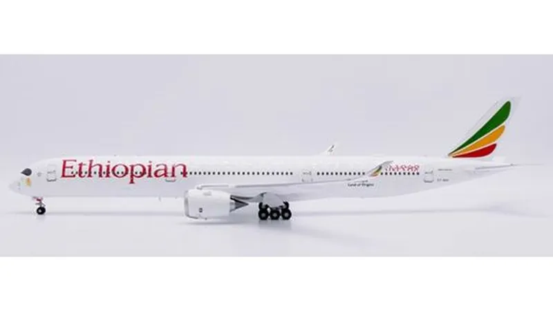 XX20528 JC WING Ethiopian Airlines / エチオピア航空/エチオピアン A350-1000XWB Flaps Down ET-BAX Flaps Down スタンド付 1:200 予約