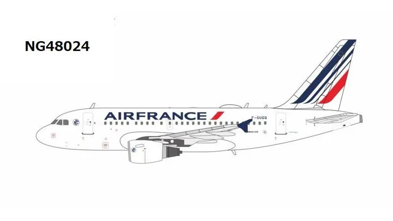 NG48024 NG MODELS Air France / エールフランス revised modern livery A318-100 F-GUGQ 1:400 お取り寄せ