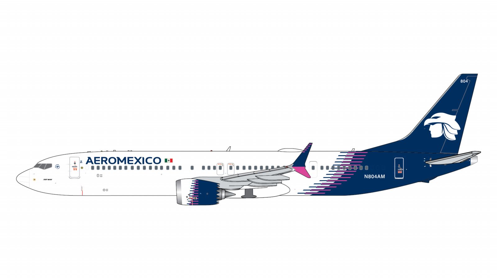 GJAMX2416 GEMINI JETS Aeromexico / アエロメヒコ B737 MAX9 N804AM 1:400 予約