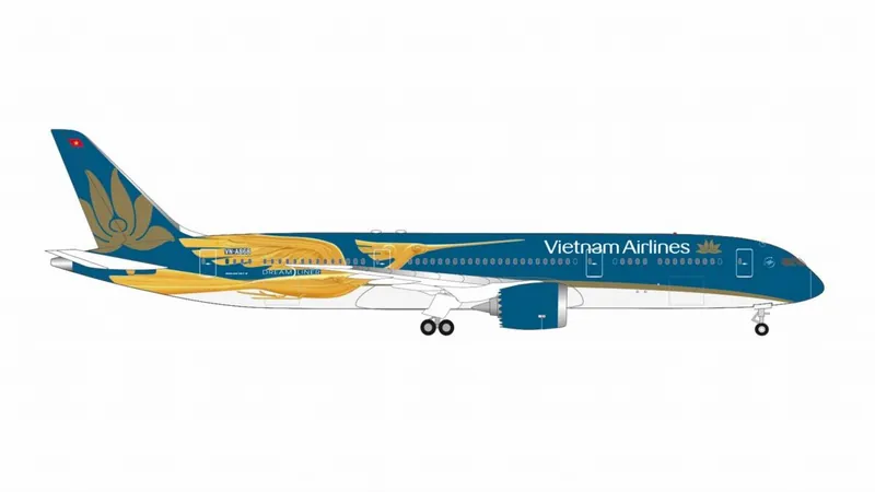 538909 Herpa Vietnam Airlines / ベトナム航空 B787-9 VN-A868 