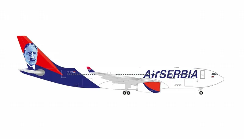 536578-001 Herpa Air Serbia / エア・セルビア A330-200 YU-ARC Mihajlo Pupin 1:500 予約