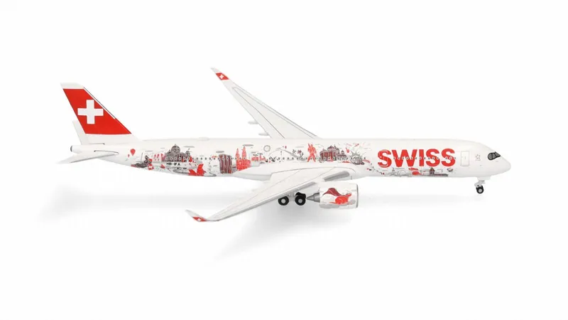 538350 Herpa Swiss International Air Lines / スイス国際航空 A350-900 HB-IFA 