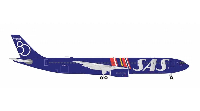 539623 Herpa SAS Scandinavian Airlines / スカンジナビア航空 A330-300 LN-RKR Tore Viking 1:500 予約