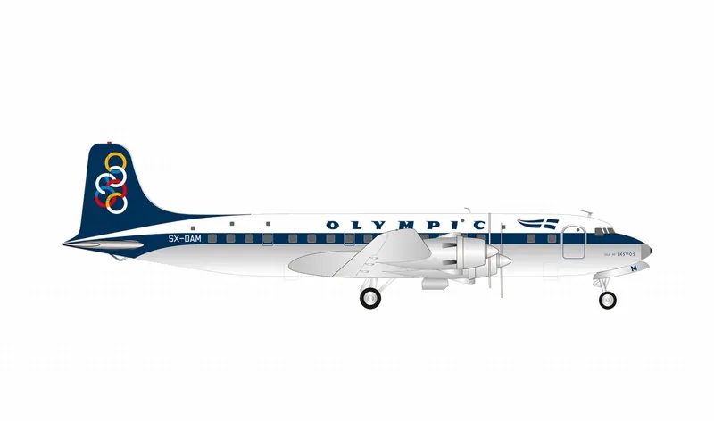 574150 Herpa Olympic Air / オリンピック航空 DC-6(B) SX-DAM Isle of Lesvos 1:200 予約