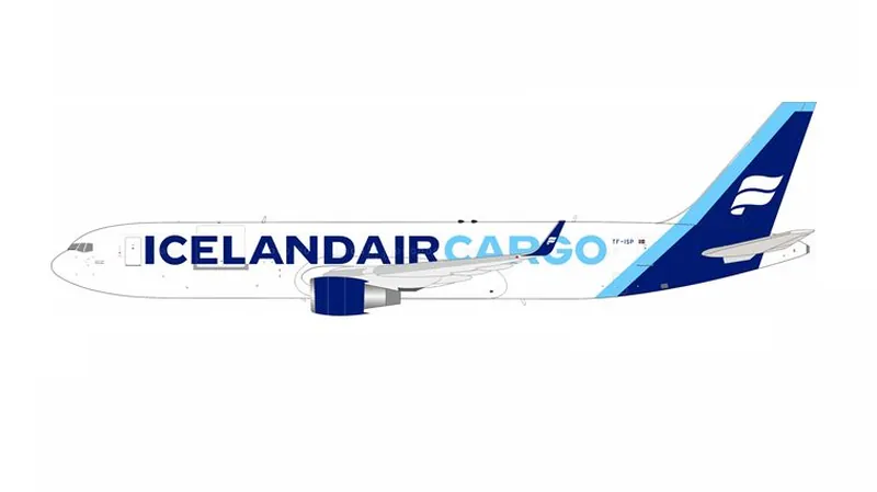 763FI0726 IN Flight200 Icelandair Cargo / アイスランド航空 カーゴ 767-300/ER TF-ISP スタンド付き 1:200 予約
