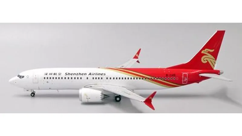 LH2485 JC WING Shenzhen Airlines / 深圳航空 737 MAX8 B-1146 スタンド付 1:200 予約