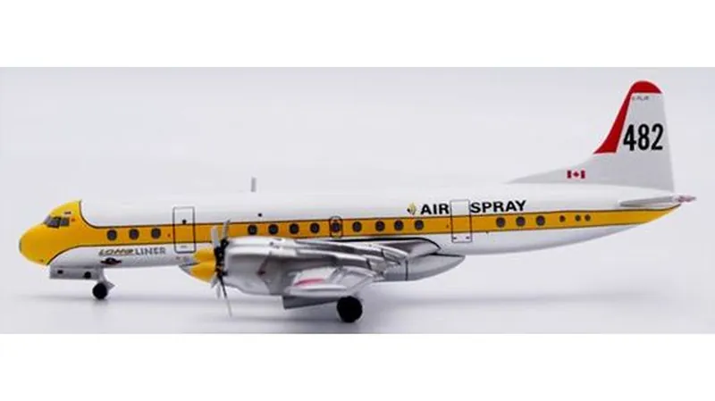 XX40304 JC WING Air Spray / エアスプレー 482 L-188C C-FJLO 1:400 予約 JC WING 1:400 Air Spray / エアスプレー L-188 亜鉛ダイキャスト製