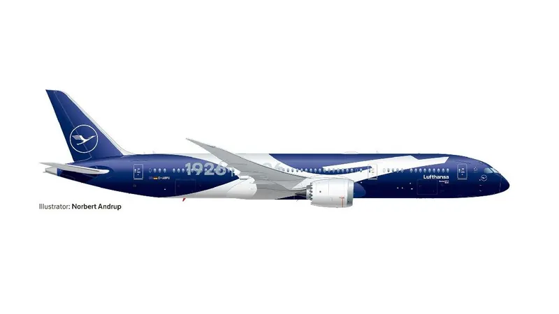 614849 Herpa SNAPFIT Lufthansa / ルフトハンザドイツ航空 B787-9 D-ABPU 