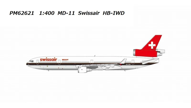 PM62621 Panda Models Swissair / スイス航空 MD-11 HB-IWD 1:400 予約