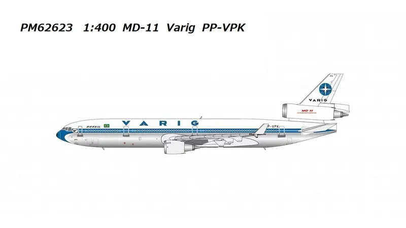 PM62623 Panda Models Varig / ヴァリグブラジル航空 MD-11 PP-VPK 1:400 予約