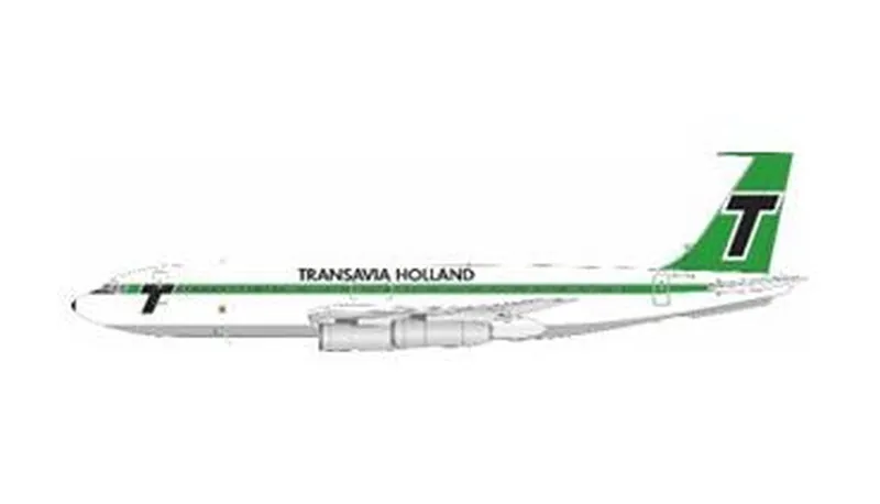 701HV0925 IN Flight200 Transavia Holland / トランザビア航空 707-100 PH-TVA スタンド付き 1:200 予約