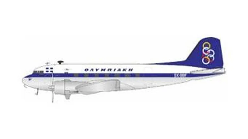 DC3OA0726 IN Flight200 Olympic Air / オリンピック航空 C-53 SX-BBF スタンド付き 1:200 予約 IN Flight200 1:200 Olympic Air / オリンピック航空 C-53 亜鉛ダイキャスト製