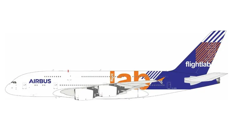 B380JAYN B-MODELS Airbus house color / エアバスハウスカラー Flightlab A380 2-JAYN 1:200 スタンド付 予約