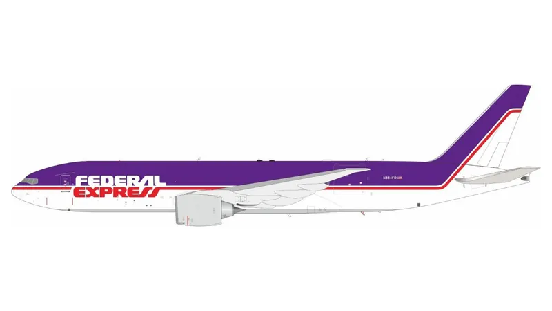 B772884 B-MODELS Federal Express / フェデラル・エクスプレス 777-200 N884FD 1:200 スタンド付 予約 B-MODELS 1:200 FedEx / フェデックス 777-200F 亜鉛ダイキャスト製