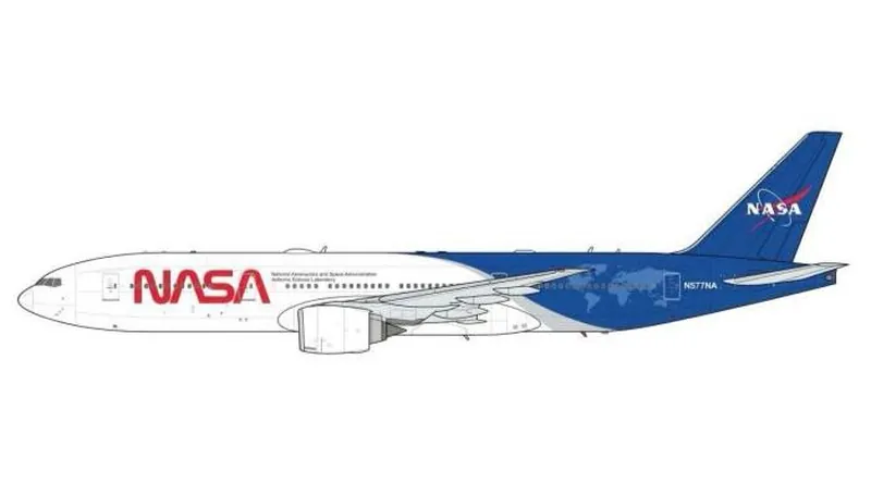LH2580 JC WING NASA / アメリカ航空宇宙局 Airborne Science Laboratory 777-200 N577NA スタンド付 1:200 予約