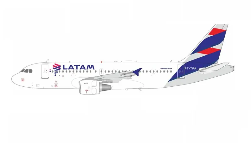 319LA1126 IN Flight200 LATAM Airlines / ラタム航空 Brasil A319-100 PT-TPA スタンド付き 1:200 予約