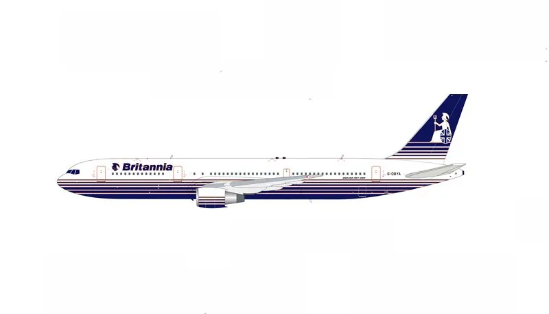 763BYO626 IN Flight200 Britannia Airways / ブリタニア航空 767-300ER G-OBYA スタンド付き 1:200 予約 IN Flight200 1:200 Britannia Airways / ブリタニア航空 767-300 亜鉛ダイキャスト製