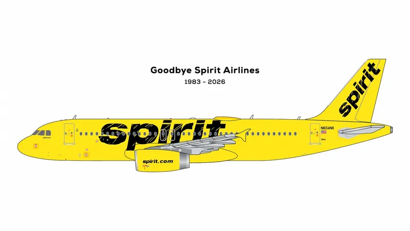 GJNKS2442 GEMINI JETS Spirit / スピリット航空/スピリッツ航空 final revenue flight A320-200 N604NK 1:400 予約