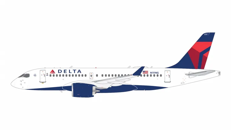 G2DAL1420 GEMINI 200 Delta Air Lines / デルタ航空 A220-100 N111NG  スタンド付 1:200 予約