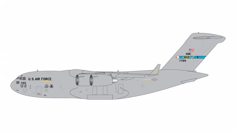 GMUSA164 GEMINI MACS U.S. Air Force / アメリカ空軍 C-17A 07-7169 Dover Air Force Base 1:400 予約 GEMINI JETS 1:400 USAF U.S. Air Force / アメリカ空軍 C-17 グローブマスターIII 亜鉛ダイキャスト製