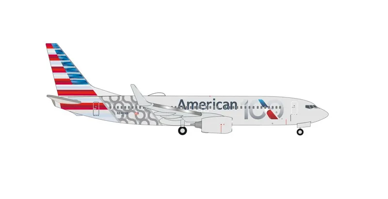 539579 Herpa American Airlines / アメリカン航空 737-800 N840NN 100 Years 1:500 予約