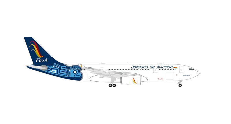 539630 Herpa Boliviana de Aviacion (Boa) / ボリビアーナ航空 A330-200 CP-3209 Condor 1:500 予約