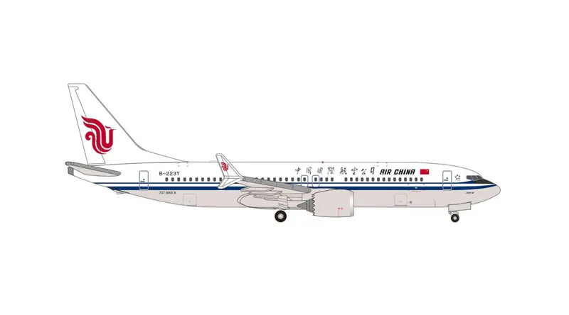 539654 Herpa AIR CHINA / 中国国際航空 737 MAX8 B-223Y 1:500 予約