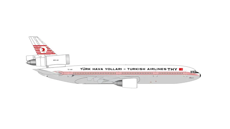 539722 Herpa Turkish Airlines / トルコ航空/ターキッシュ エアラインズ DC-10-10  TC-JAU Istanbul 1:500 予約