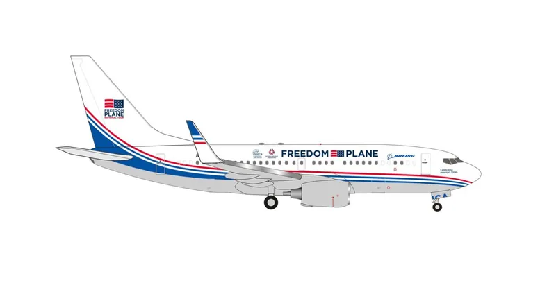 539890 Herpa Boeing / ボーイングカラー 737-700BBJ N836BA Freedom Plane 1:500 予約