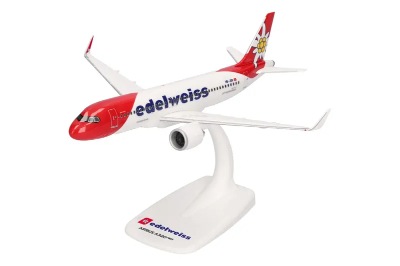 615143 Herpa SNAPFIT Edelweiss Air / エーデルワイス航空 A320neo HB-JDB Hoch-Ybrig 1:200 予約