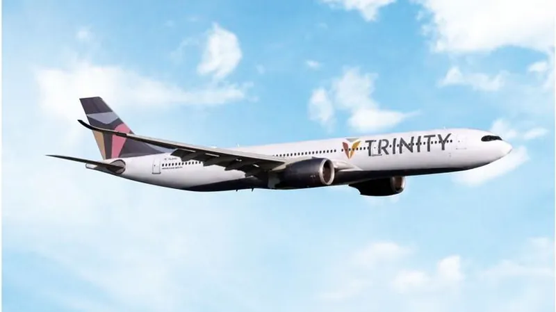 12125 Phoenix Trinity Airways / トリニティ航空 A330-900 HL8748 1:400 予約 Phoenix 1:400 Trinity Airways / トリニティ航空 A330-900neo 亜鉛ダイキャスト製