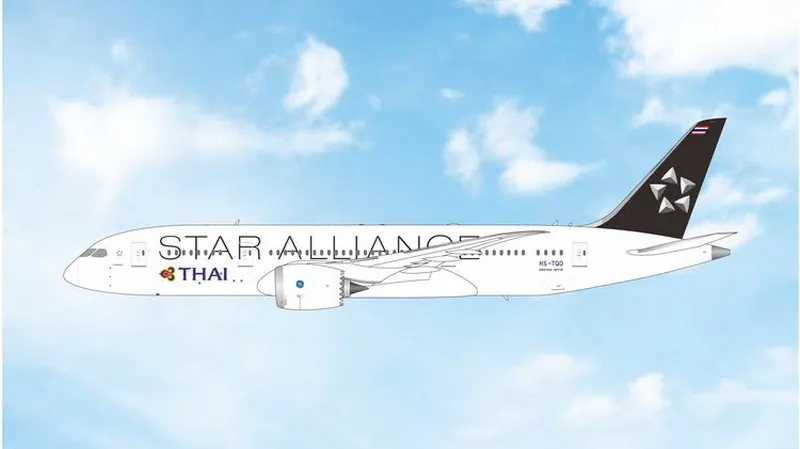 12126 Phoenix Thai Airways / タイ国際航空 star alliance 787-8 HS-TQO 1:400 予約