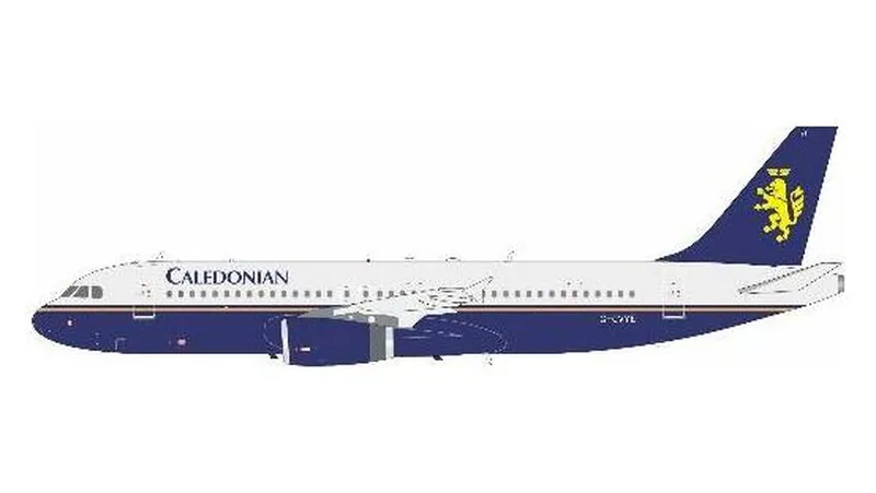 320KG0826 IN Flight200 Caledonian Airways / カレドニアン航空 A320-200 G-CVYE スタンド付き 1:200 予約