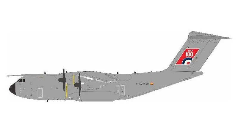 IF400EC400 IN Flight200 Royal Air Force/RAF / イギリス空軍 A400M EC-400 スタンド付き 1:200 予約 IN Flight200 1:200 Royal Air Force / RAF / イギリス空軍 A400M 亜鉛ダイキャスト製