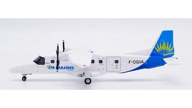LH2523 JC WING Air Caraibes / エア・カライベス Do-228-200 F-OGVA  スタンド付 1:200 予約 JC WING 1:200 Air Caraibes / エア・カライベス Do 228 亜鉛ダイキャスト製