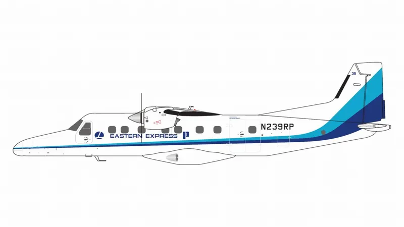 G2EAL1485 GEMINI 200 Eastern Express / イースタンエクスプレス Dornier 228-200 N239RP  スタンド付 1:200 予約 GEMINI JETS 1:200 Eastern Express / イースタンエクスプレス Do 228 亜鉛ダイキャスト製