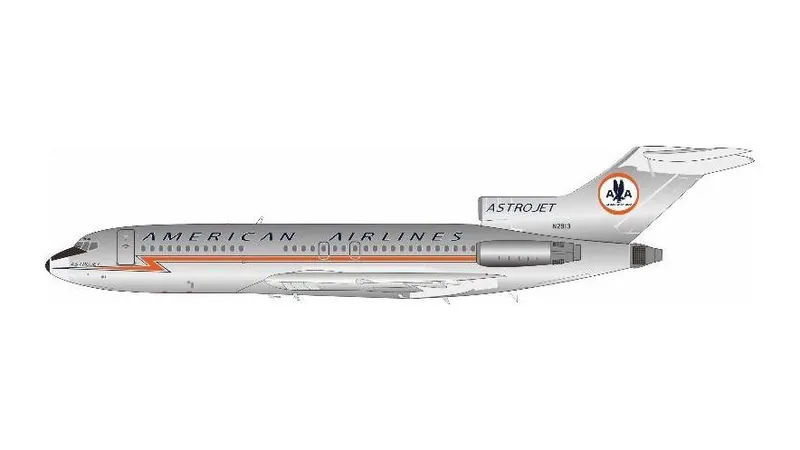 721AA0426P IN Flight200 American Airlines / アメリカン航空 polished 727-100 N2913 スタンド付き 1:200 予約