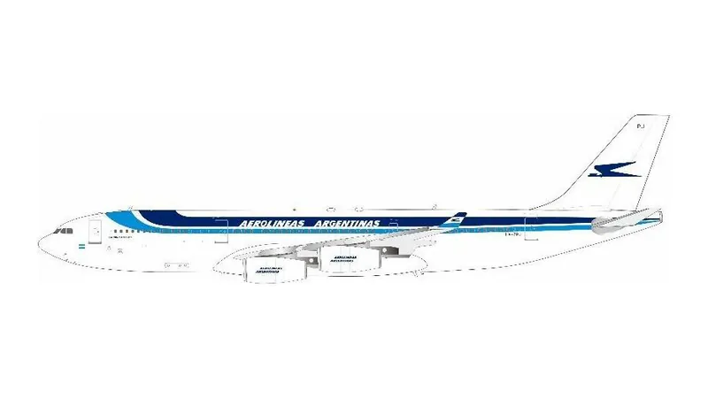 342AR0726 IN Flight200 Aerolineas Argentinas / アルゼンチン航空 A340-200 LV-ZPJ スタンド付き 1:200 予約
