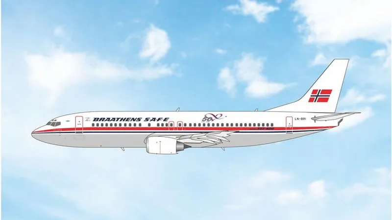 12143 Phoenix Braathens SAFE / ブラーテンズSAFE 737-400 LN-BRI 1:400 予約