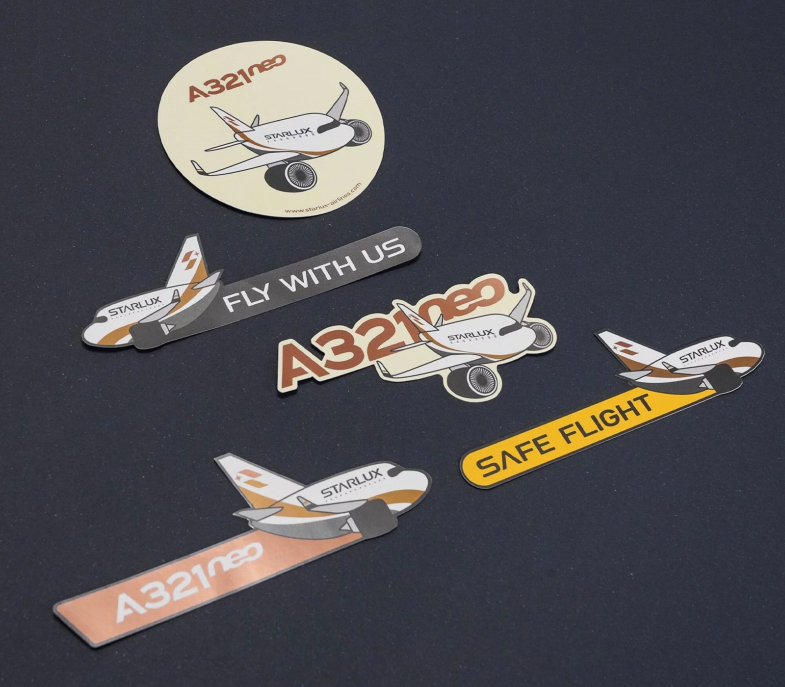 LGP000032　STARLUX Airlines A321neo Stickers Set 5枚組