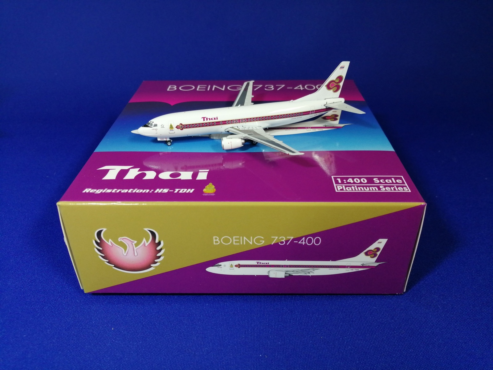 11692 Phoenix Thai B737-400 HS-TDH Kinglogo 1:400 メーカー完売
