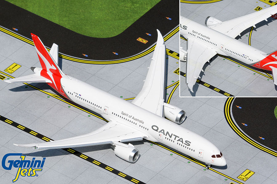GJQFA1995F GEMINI JETS Qantas / カンタス航空 B787-9 Flaps Down VH-ZNK 1:400