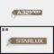 LGP200002 STARLUX FLIGHT TAG KEYRING A321neo (GOLD)